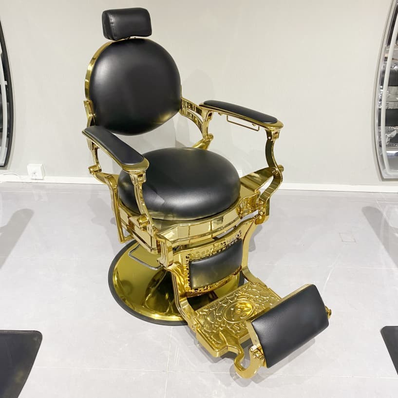 PA101-2R Golden Vintage Barber Chair