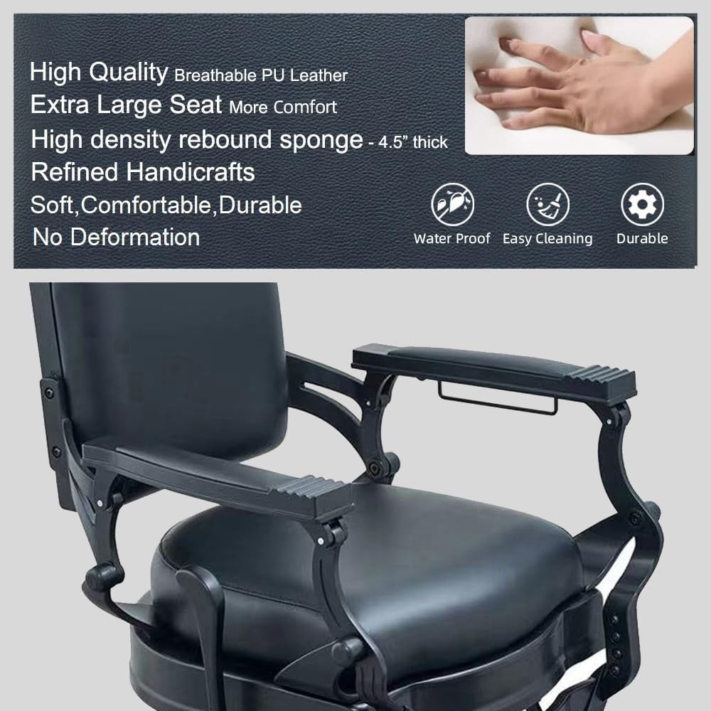 PA101-8S Retro hair salon barber chair