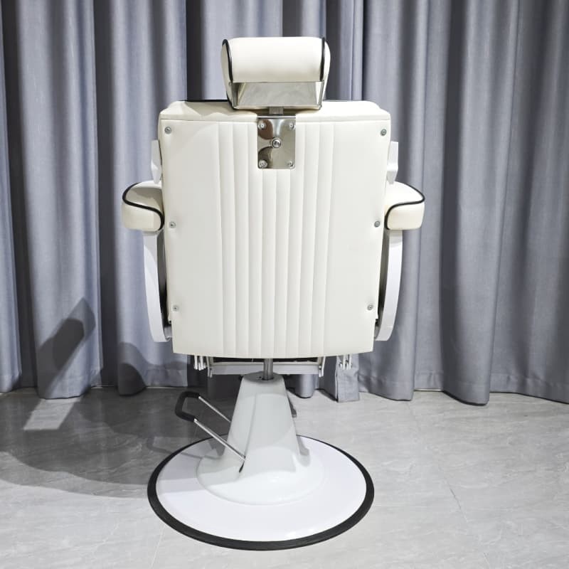 PA162 White modern luxury barber chair